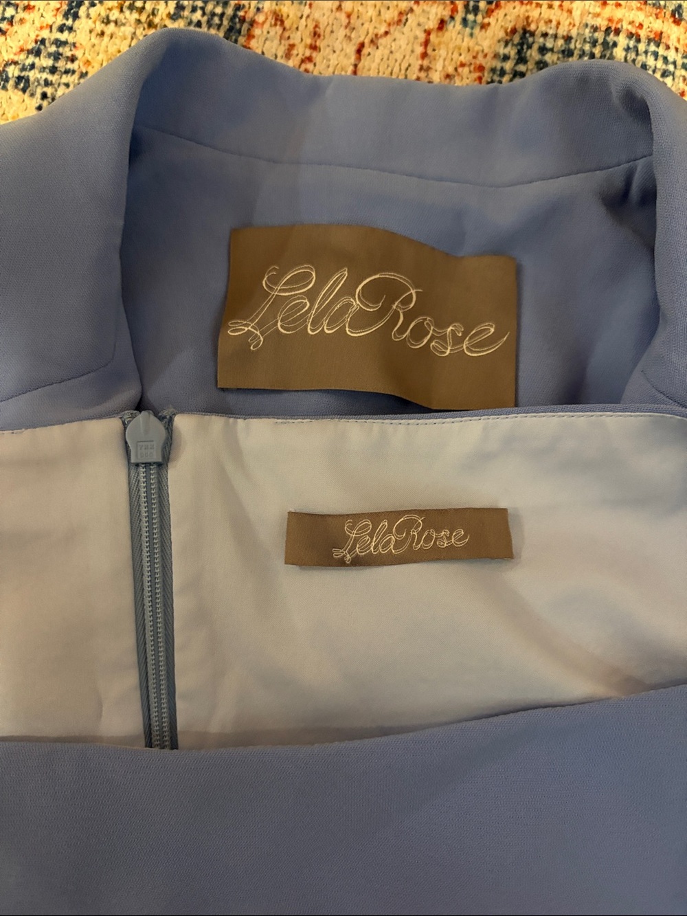 Lela Rose Powder Blue Blazer/Tank Set Blazer SZ 6 Tank SZ 10 EUC - Picture 3 of 5
